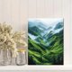 thumbnail image 2 of Qisvanset Framed Canvas Wall Art 12x16 Inch Lush Green Mountain Valley Peaceful Nature Art, 2 of 5