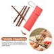 thumbnail image 3 of 1 par de palillos plegables con bolsa de almacenamiento palillos de madera para acampar, 3 of 8