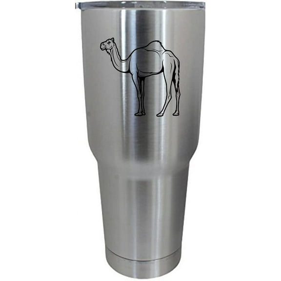 Camel Body Zoo Animal Themed Etched 30oz Stainless Steel Tumbler