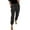 Black, variant on HUPOM Palazzo Pants For Women Training Pants Casual High Waist Rise Long Straight-Leg L