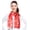 Red, variant on Women's Lightweight Gingerbread Cookie Printed Christmas Themed Silk Feeling 13" x 60" Scarf