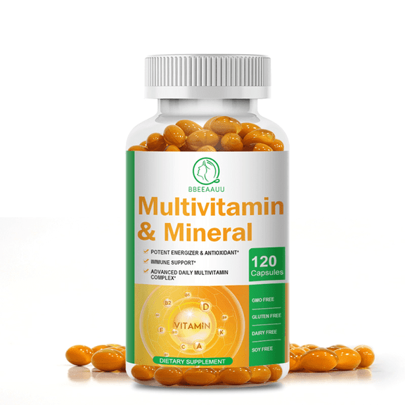Multivitamin & Mineral Supplement, Immune & Nutritional Support, Vitamin Complex, 120 Vegan Softgels