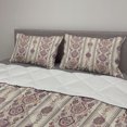 thumbnail image 2 of Floral Comforter & Sham Bedding Set, Middle Eastern Ottoman Medieval Ornamental Pattern, 3 pcs Duvet Set Microfiber Filling Quilt, 5 Sizes, Eggshell Dried Rose, by Ambesonne, 2 of 4