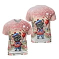 thumbnail image 3 of Happy Valentine’s Day Adorable French Bulldog Puppy Holding Heart Balloon All Over Print 3D Shirt Unisex Merch Dog Lover Gifts - 00030, 3 of 6