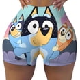 thumbnail image 2 of Lsque Bluey Pattern High Waisted Biker Shorts for Women-Tummy Control Fitness Athletic Workout Running Yoga Gym Shorts,Moisture-Wicking-X-Large, 2 of 9