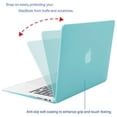 thumbnail image 4 of mosiso plastic hard case with keyboard cover with screen protector for macbook air 13 inch (models: a1369 and a1466), mint green, 4 of 4