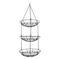thumbnail image 5 of OUNONA Black Iron Fruit Basket for Kitchen Storage Use with Detachable 3 Tier Design and Hollow Bottom 360 Degrees Rotated Hook, 5 of 8