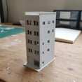 thumbnail image 3 of JWQFBC 1:150 Japanese Building Model DIY Assembly   Building Kit Hobby Grade Model Train Layout Details for Hobbyists, Dioramas, 3 of 10