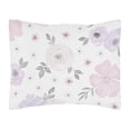 thumbnail image 2 of Sweet Jojo Designs Watercolor Floral Purple Pink and Grey Toddler Bed Comforter 5 Piece Bedding Set, 2 of 4