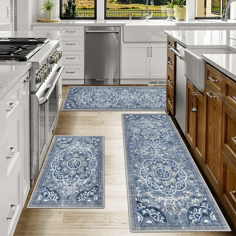 Kitchen Rug Sets 3 Piece top with Runner Vintage Kitchen Rug Runner Non Slip