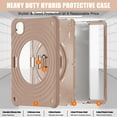 thumbnail image 5 of for iPad Pro 13" 2024 Tablet Case, Durable Sturdy Protection Case with Rotation Stand, Portable Hand Strap and Shoulder Strap Pencil Holder, Heavy Duty Shockproof Anti-Drop Cover, Latte, 5 of 20