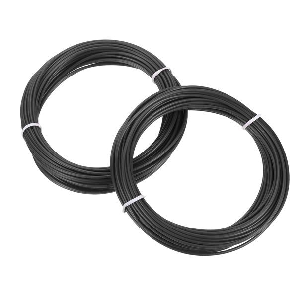 Uxcell 2 Pcs Filamento para bolígrafo 3D, 1.75mm Diámetro 33ft Longitud Recargas de Filamento PLA para bolígrafo de impresión 3D de 1.75mm, Negro