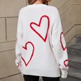 thumbnail image 5 of CAIXIA Womens Winter Casual Sweater Valentines Day Sweatshirt Long Sleeve Kint Pullover Tops Women Love Printed Oversize Sweater, 5 of 5
