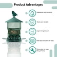 A closer look at Retractable Bird Reclaim Feeding Court With Lock