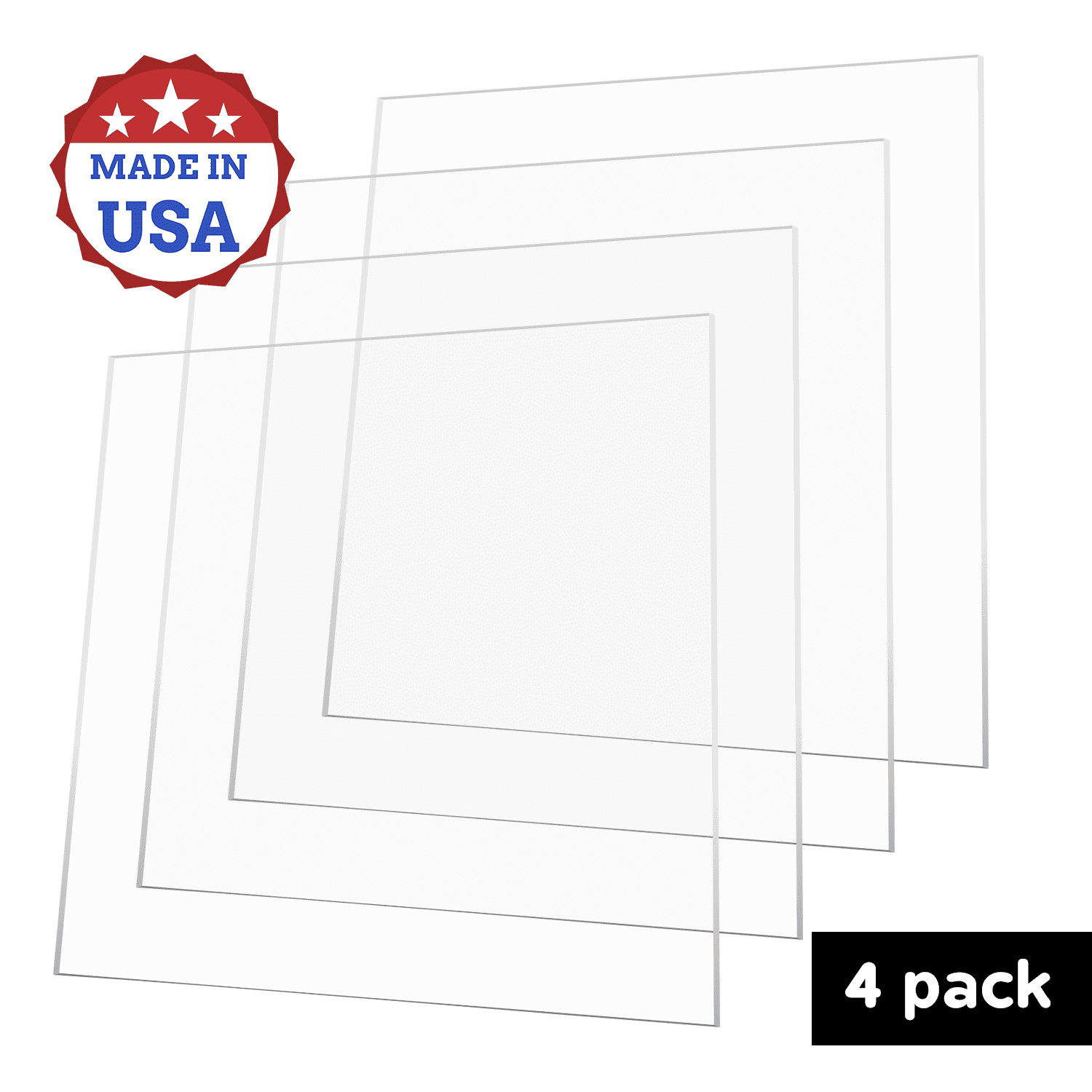 Acrylic Paper Pads (Set of 2), 12 Acrylic Sheets 9x12 inch