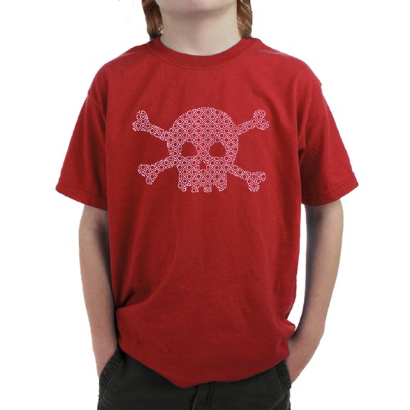 Boy's Word Art T-shirt - XOXO Skull