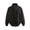 black, variant on 2026 Trend Mens Zip Up Cropped Crewneck Collar Sweatshirt Spring Fall Casual Sweatshirt