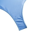 thumbnail image 5 of REORIAFEE Women's Swimsuit Bathing Suit Swimwear Tropical Swimwear Backless Deep V Bikini Wireless Swimwear Light Blue L, 5 of 7