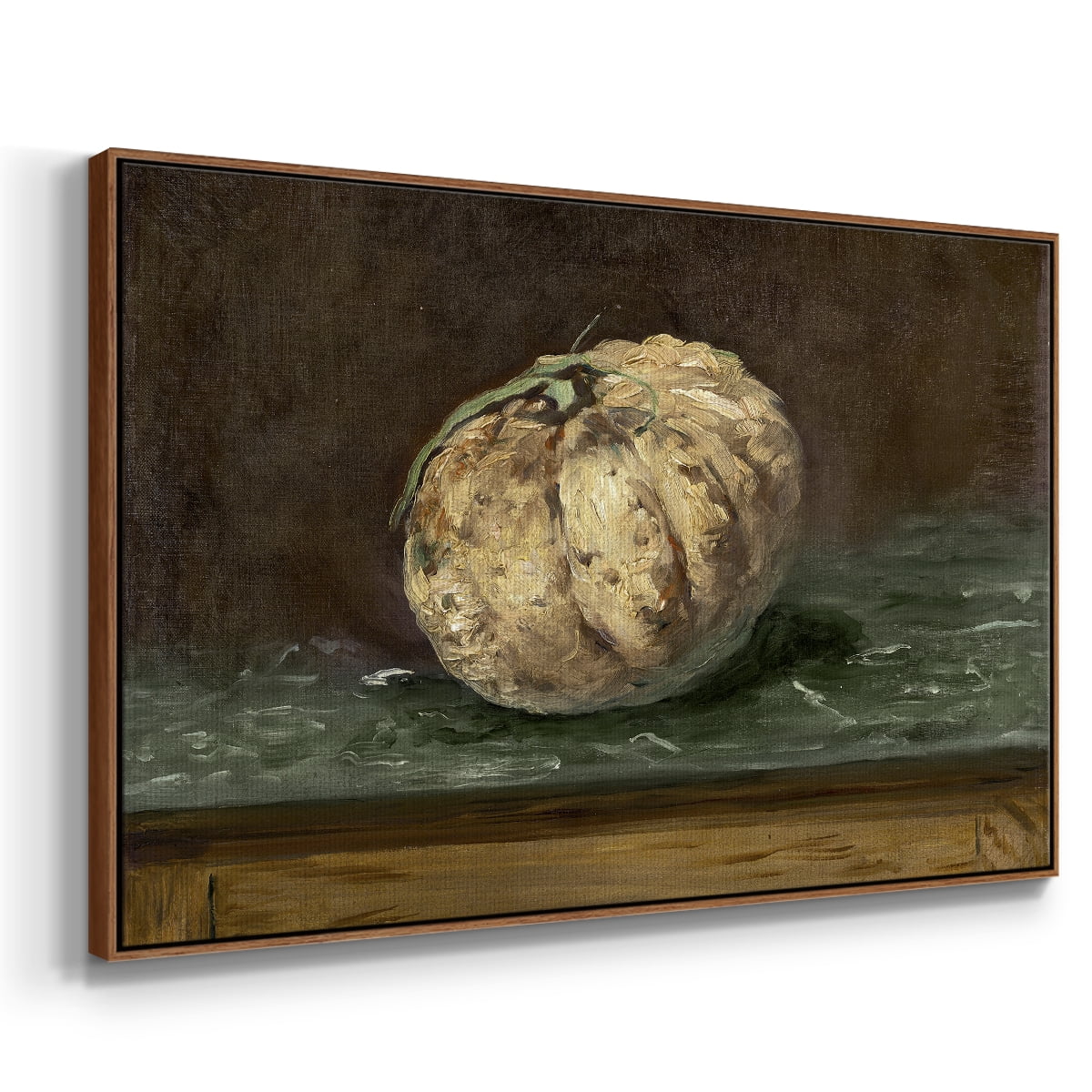 Vintage Botanical Print-LXXII By Wexford Home Framed in Walnut Wood Gallery Wrapped Canvas 17 in. x 25 in.