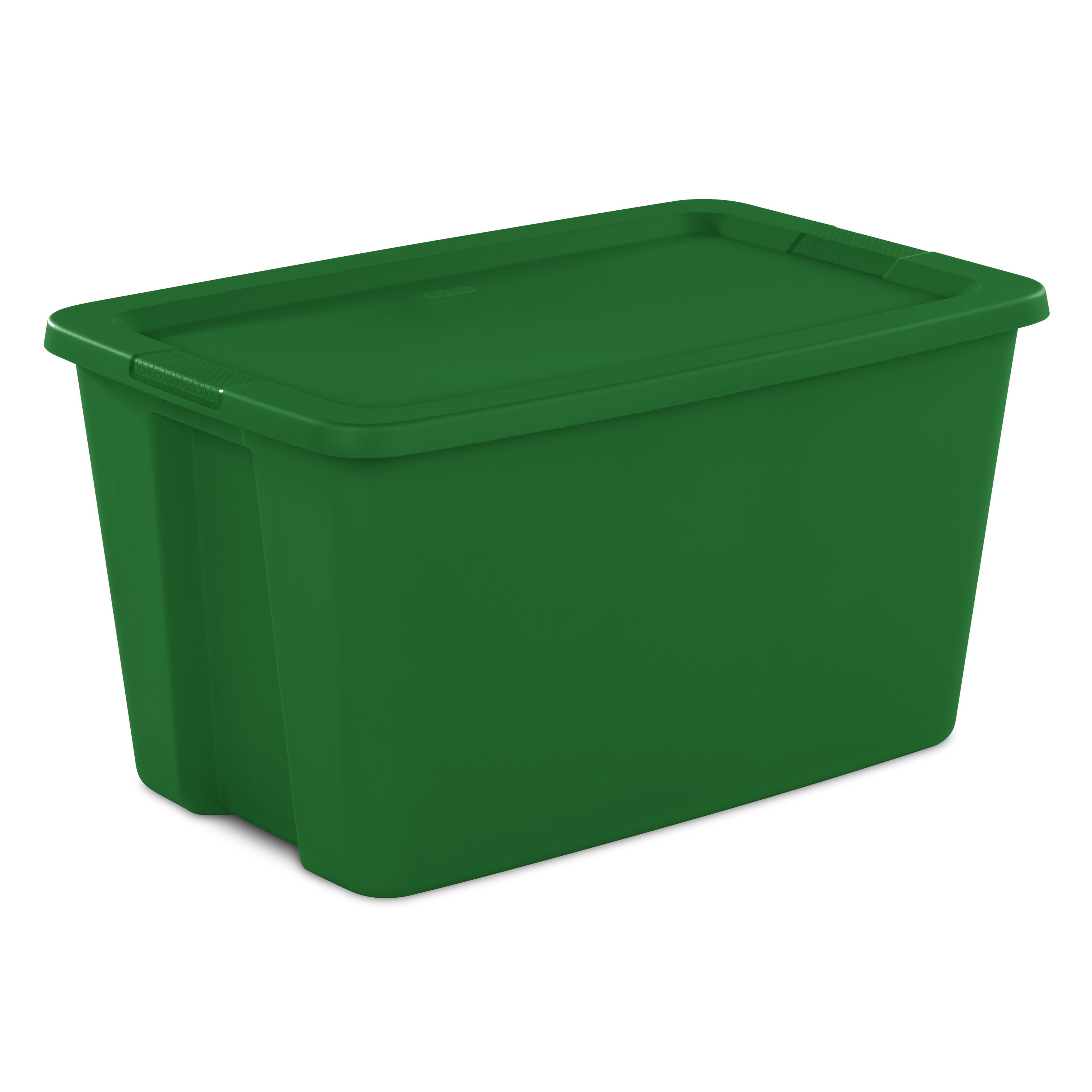 green storage boxes