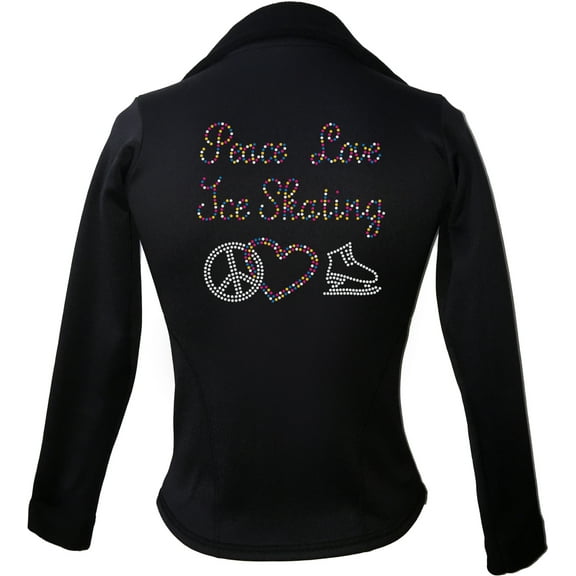Kami-So Polartec Ice Skating Jacket - Peace Love Ice skate (Multi)