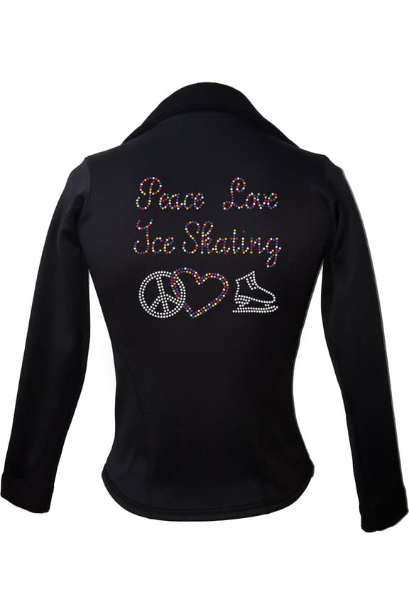 Kami-So Polartec Ice Skating Jacket - Peace Love Ice skate (Multi)