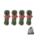 thumbnail image 1 of 4pcs 3.5m*4mm Camping Reflective Tent Ropes Set Drawstring Wind Ropes with Aluminum Alloy Buckle Outdoor Accessories, 1 of 8