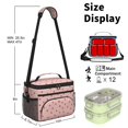 thumbnail image 6 of Strawberry and Dot Pink Pattern Insulated Lunch Box for Women Men, Medium Leakproof Cooler Bag with Adjustable Strap, 10"x6.7"x8", 6 of 6
