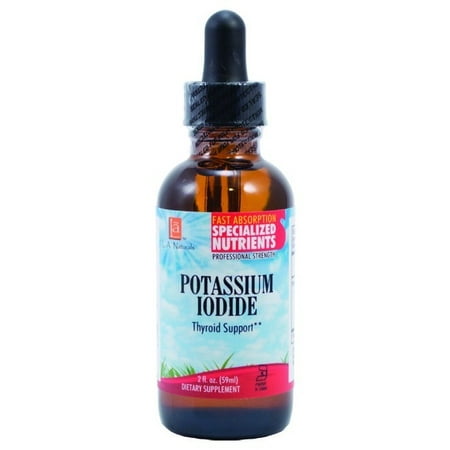 LA Naturals Potassium Iodide Drops - Thyroid Support, 2 OZ