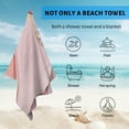 thumbnail image 4 of GZHJMY Beach Towel for Women Girls, Pink Gold Marble Abstract Style Bath Towel, Oversized Lightweight Sport Towel, 31x51 Inch, 4 of 7