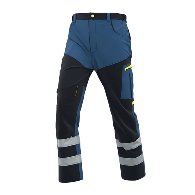 fheaev Pantalons Cargo pour Hommes Pantalons Décontractés Mode Patchwork Solide Fermeture Éclair Multiples Poches