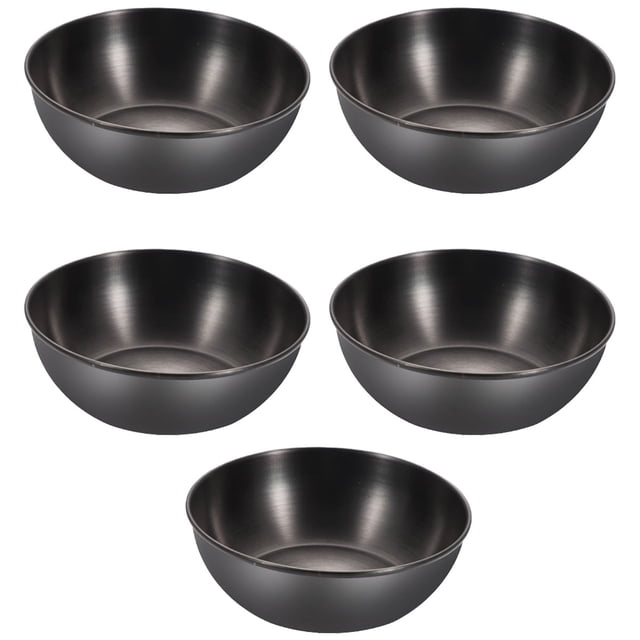 Platillo de inmersión para aperitivos, 5 uds., platillo de acero inoxidable, platillo para inmersión, salsa de soja, tazón para inmersión de Sushi