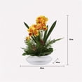 thumbnail image 2 of Simulación de flor, mariposa, orquídea, planta, bonsái de cerámica, adorno for sala de estar, arreglo floral for Hotel, manualidades decorativas, 2 of 6