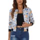 thumbnail image 1 of Chaqueta bomber para mujer Inspire Chic, corte ajustado, ligera, con cremallera, talla XS, azul cielo, 1 of 6