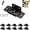Black 10Pcs, variant on Quick Fitting Furniture Joint Bracket, Heavy Duty Stainless Steel Corner Brace with Screws, L Shape Right Angle Bracket for Cabinets, Drawers, Tables, Chairs and Furniture Repair,Black 10Pcs