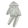 thumbnail image 4 of renvena Baby Girls Boys Classic Tracksuit Set Long Sleeves Hooded Sweatshirt and Joggers Pants, 4 of 7