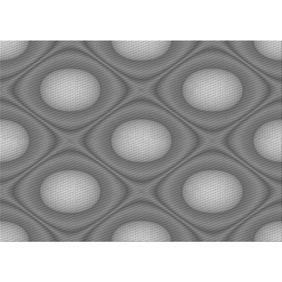 Ahgly Company Machine Washable Indoor Rectangle Transitional Dim Gray Area Rugs, 3' x 5'