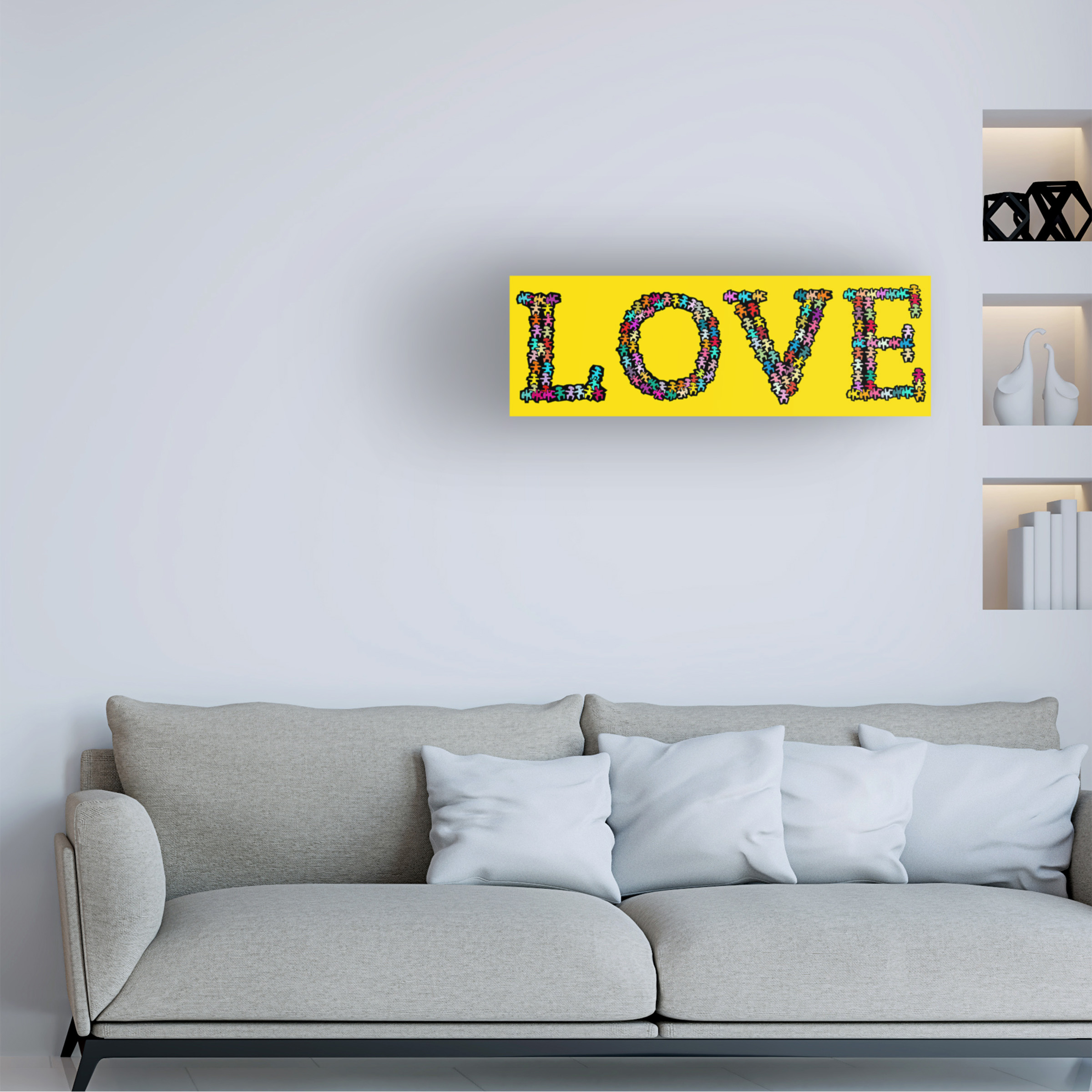 Trademark Fine Art 'Love YBG' Canvas Art by Miguel Balbas