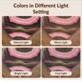 thumbnail image 7 of Design&I 9'x12' Washable Area Rug Blush Mineral Geode Inspired Veined Swirls Gilded Pink Abstract Refined for Dining Room, Basement, Large Office, Snag-Free, 7 of 7