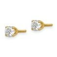 thumbnail image 2 of 14K Yellow Gold Single Stud Diamond Stud Earrings, 2 of 5