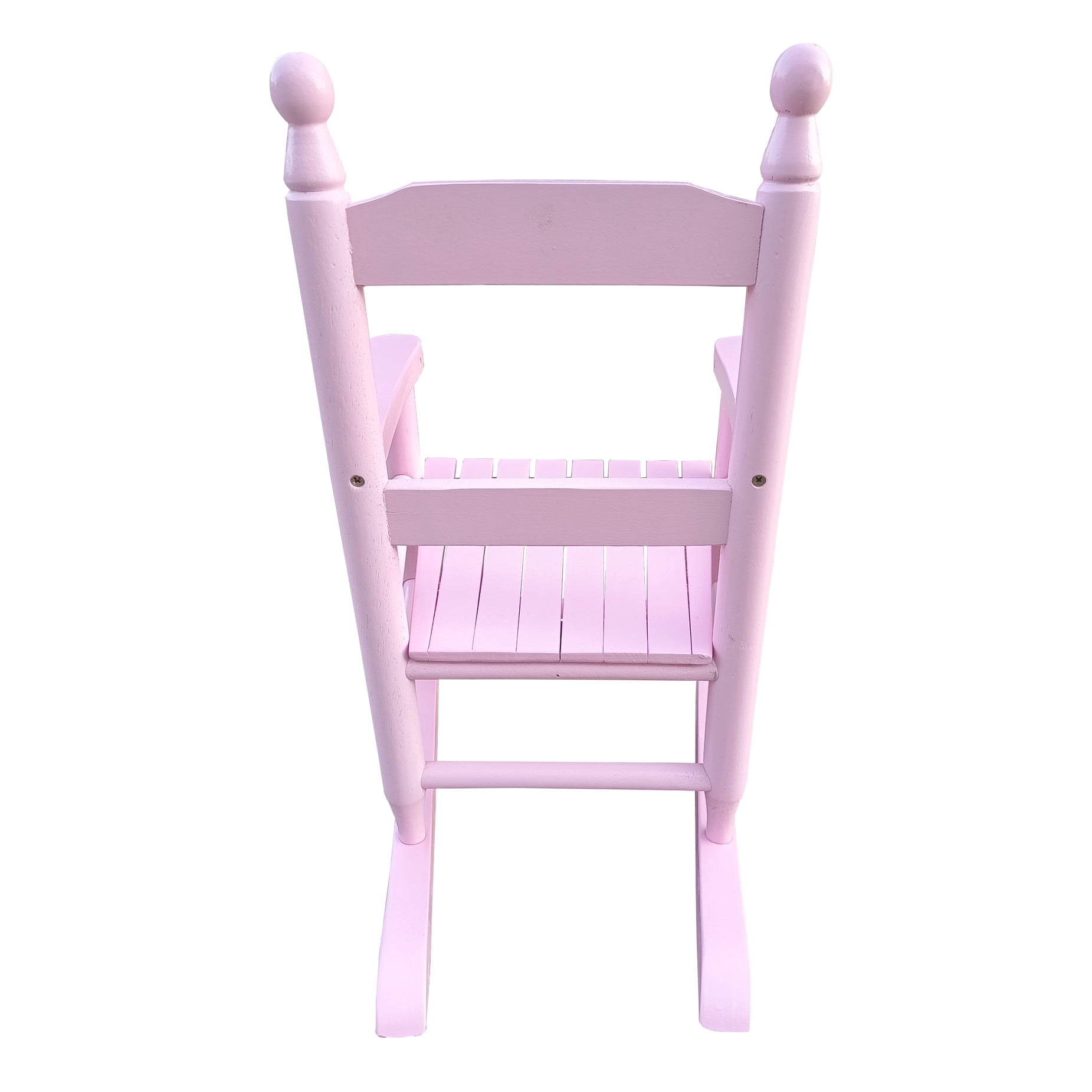 Pink 's Rocking Chair - Wood Indoor Or Outdoor Suitable 110 Lbs Weight Capacity Simple Assembly In Hue Solid And Ready Strong Limit Easy Required