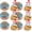 Random * 6, variant on HZYZ 4" Squishy Dumplings Toy Mystery Box, Rainbow Mystery Squishy Bun, Dumpling Stress Squeeze Balls with Steamer Box, Stress Relief Sensory Dumpling Squishy Toys for Everyone Anxiety Relief, Red