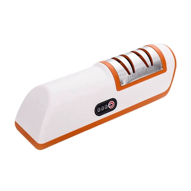 Cateissary ABS y cuchillo para afilar fácilmente cuchillos eléctricos para afilar cuchillos con afilador Hatori de etapas Electrodomésticos Naranja