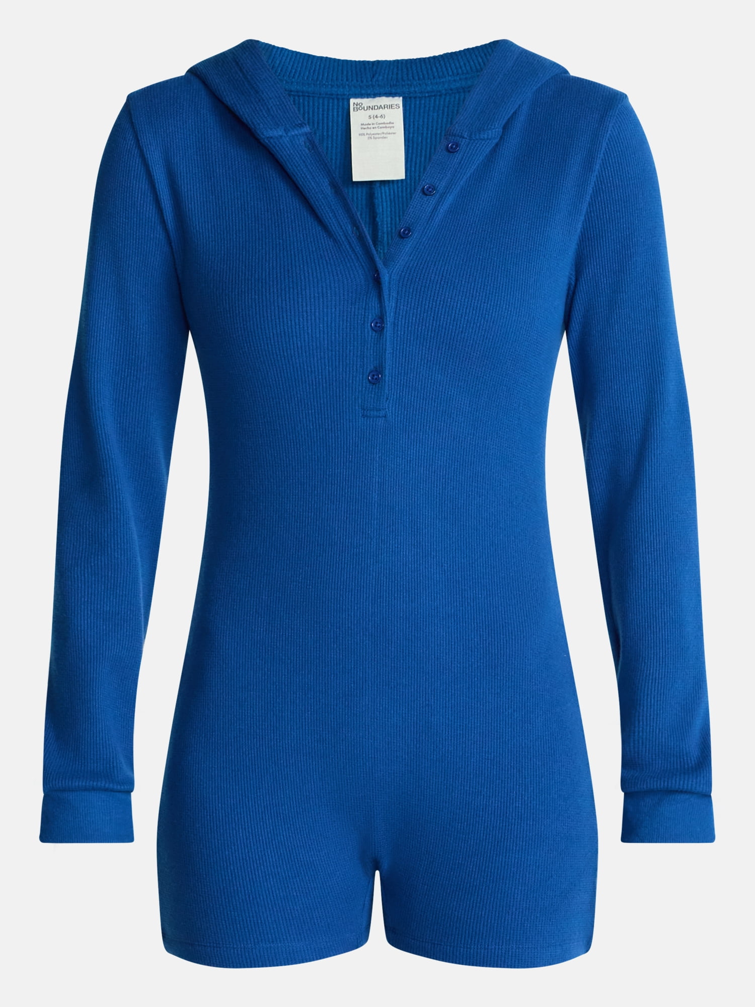 No Boundaries Waffle Knit Romper, Women’s XS-2X
