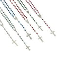 thumbnail image 4 of Juvale Rosary Beads Multi-Color Set - 12 Pieces, 6mm Glass Beads with Silver Crucifix - Catholic Rosaries for Men & Women - Prayer Gifts, 4 of 10