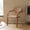 BROWN, YELLOW, variant on Modern Bauhaus Fabric Accent Chair With Beech Wood & Iron Frame