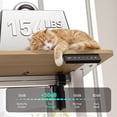 thumbnail image 5 of Gylador Electric Standing Desk, 63''x24'' Height Adjustable Desk with Memory Preset, Stand up Desk with Electric Lift, Electric Desk for Home, Computer Desk, Office Desk, 3 Boards, Oak, 5 of 8