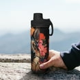 thumbnail image 7 of Fotbe Colorful Flower German Shepherd Pattern 18 Oz Sports Insulated Kettle Vacuum Cup Stainless Steel Travel Mug Cup Thermal Flask,Insulated Kettle for Cycling Gym Basketball Outdoor, 7 of 7