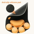 thumbnail image 4 of Almohadilla de Gel para Mouse con Reposamuñecas, Ergonómica, Espuma de Memoria, Base Antideslizante, Negro Naranja, 4 of 6