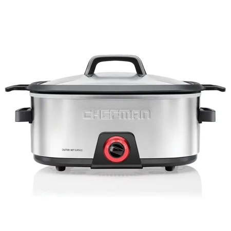 

Chefman Stainless Steel Slow Cooker 6 Quart